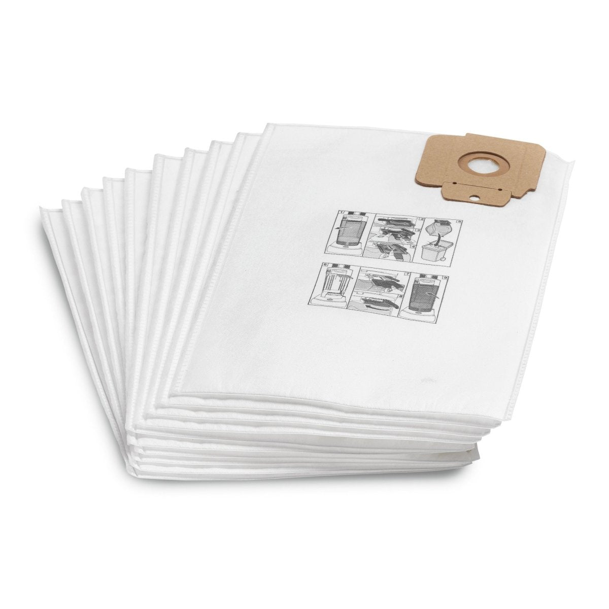 Bolsas de filtro de fieltro, 10 x , CV 30, CV 38, CV 48 - KÄRCHER SHOP