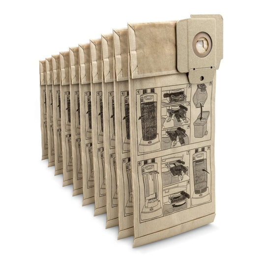 Bolsas de filtro de papel, 10 x , CV 30/1, CV 38/1, CV 38/2, CV 48/2 - KÄRCHER SHOP
