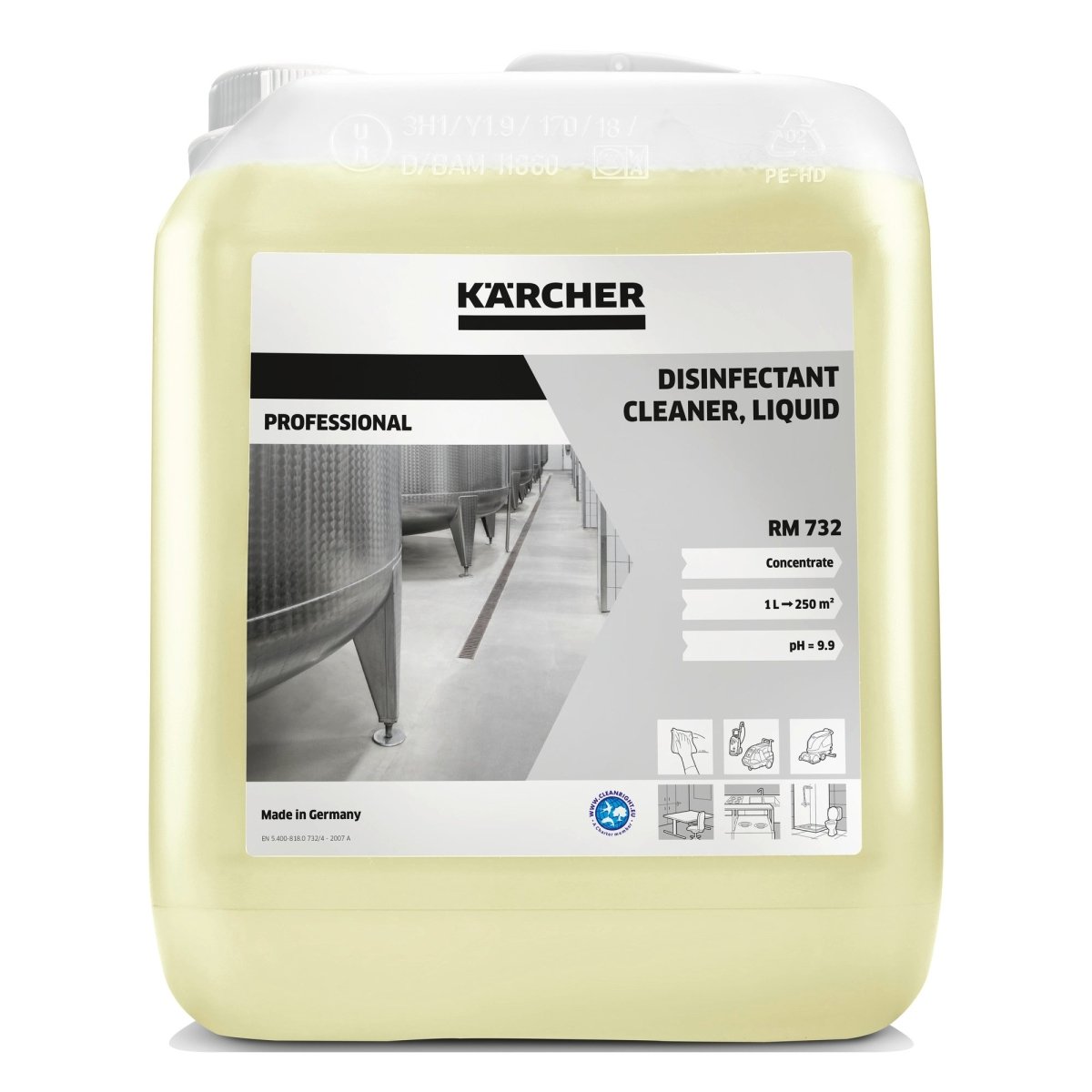 Limpiador desinfectante RM 732 5 Litros - KÄRCHER SHOPdeter